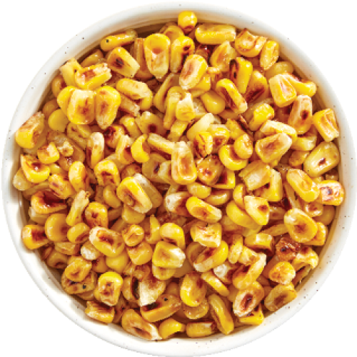 charred corn